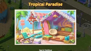 Tropical Paradise Beach - Playrix Homescapes - Android Gameplay