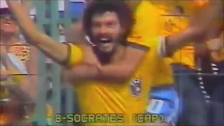 Brazil 82: the most beautiful team ever with Socrates, Zico, Eder, Junior, Falcao...first class.