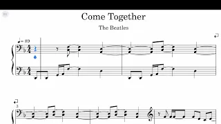 The Beatles - Come Together Sheet Music