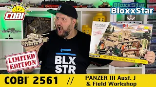 COBI® 2561💥Panzer III Ausf. J & Field Workshop💥Limited Edition 1/28 ▶️ REVIEW & HISTORY 💬 📽️ 4K