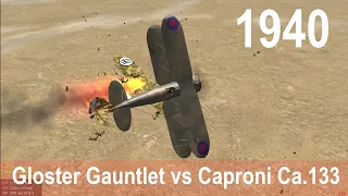 IL-2 1946: Gloster Gauntlet vs Caproni Ca.133