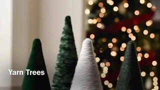 DIY Yarn Trees