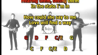 you ́ve got to hide your love away Beatles best karaoke instrumental lyrics chords 2. Version cover