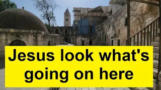 During the war between Hamas and Israel, the  Jesus'  Via Dolorosa in Jerusalem was affected