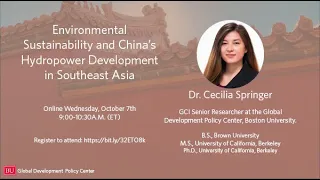 Environmental Sustainability and China's Hydropower Development in Southeast Asia