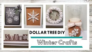 WINTER Craft DIY | Dollar Tree DIY | Snowflake Craft DIY | Budget friendly | Quick and Easy | Rustic