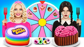 Wednesday vs Barbie Cake Decorating Challenge | Sweet Cooking Challenge by YUMMY JELLY