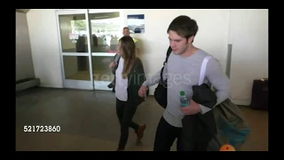Melissa Benoist and Blake (abuser) Jenner at airport