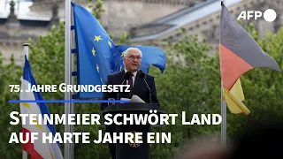 Steinmeier zu Grundgesetz-Jubiläum: "Es kommen raue, härtere Jahre auf uns zu" | AFP