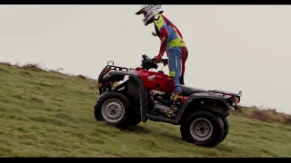 ATV safety tutorial with two pro stunt riders