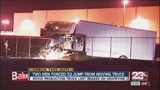 Two men forced to jump from moving truck