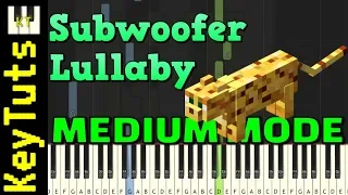 Subwoofer Lullaby from Minecraft - Medium Mode [Piano Tutorial] (Synthesia)