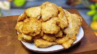 Mineral water and Chicken Breast. The meat will melt like butter. And they eat it in 2 minutes.