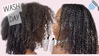 Curly Hair Wash Day For Moisturized & Detangled Curls | Goddesss Curls * NEW * Shampoo & Conditioner