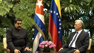 Díaz-Canel estrenó con Maduro actividad internacional