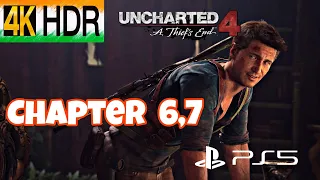 Uncharted 4 PS5 Walkthrough Gameplay Chapters 6,7 ( Legacy of Thieves Collection ) 4K HDR