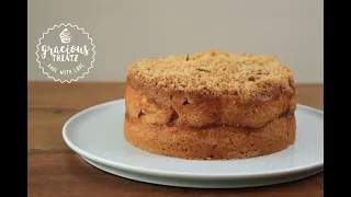 Ultimate Eggless Apple Crumble Cake  |  Apple Crumble Cupcakes