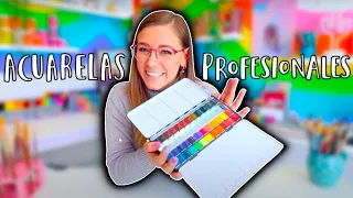 PROBÉ LAS ACUARELAS MÁS PRO!!!! 🎨😍 QUE LOCURA!!!