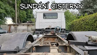 Sundání cisterny z Liaz 110