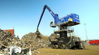 Flexible and Efficient Scrap Handling with Mantsinen 160M Material Handling Machine