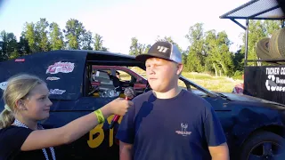 Interview with Brody Garrett at Travelers Rest Speedway 2021