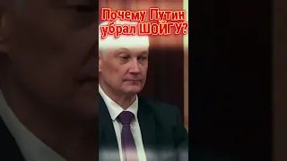 Почему Путин убрал Шойгу/Отставка Шойгу/Новый министр обороны России Андрей Белоусов#russia #shorts