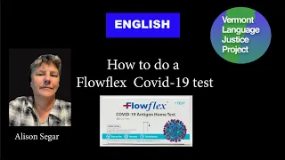 English: How to do a Flowflex test for covid 19