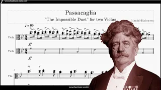 Passacaglia 2 VIOLIN - Johan Halvorsen (Handel - Halvorsen) Cover (Sheets Tutorial Violin) Score