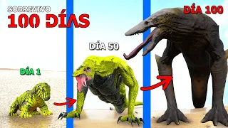 SOBREVIVO como SKULLCRAWLER 100 DÍAS en ARK y EVOLUCIONO EN KAIJU TITÁN! El monstruo dinosaurio alfa