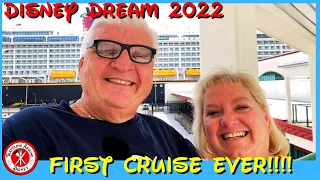 OUR FIRST CRUISE on the Disney Dream May 2022 | Embarkation Day, Sail Away, Room Tour, Food 1 of 2