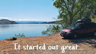 Scariest VanLife Day EVER | Welcome to Washington! (and sleeping at a Wal-Mart for the first time.)