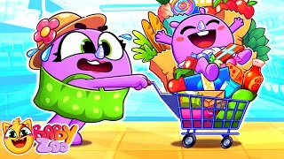 Baby In Grocery Store Song😺 | Funny Kids Songs 😻🐨🐰🦁 And Nursery Rhymes by Baby Zoo