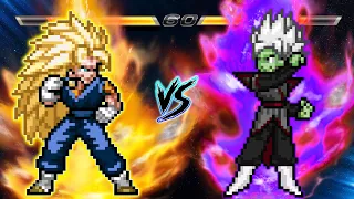 🤯VEGITO SSJ3 VS ZAMASU FUSED V.3 IN JUMP FORCE MUGEN