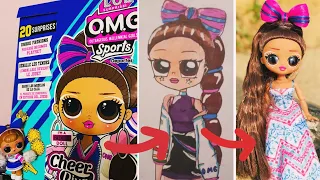 КУКЛА ЛОЛ ОМГ МЕНЯЕТ СТИЛЬ ПРИЧЁСКУ/ LOL SURPRISE OMG FASHION Dolls CHEER DIVA/ ВИДЕО КЛИП #shorts