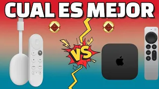 Cuál es mejor TV Box 2024 Comparativa Chromecast 4k Google TV vs Apple TV 4k 2022 Best TV Box 2024