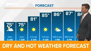 New Orleans Weather: Hot and dry weather for the week