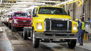 Massive Ford Trucks Assembled Like Lego Inside Giant Ford Production Line