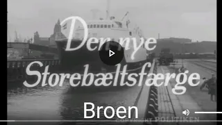 Storebæltsfærgen M/F "Broen" - prøvesejlads 1952