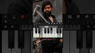 Kgf Theme Music 🎶 🔥Rocky Bhai 🔥Piano Cover #kgf #rocky #yash #shorts #growth #hit #pianotutorial