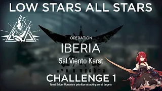 Arknights CC#9 Challenge 1 Guide Low Stars All Stars