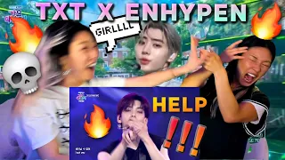 TXT & ENHYPEN 'Legend of K-POP' Official Performance 🔥 SISTERS REACTION 2021 KBS Song Festival 가요대축제