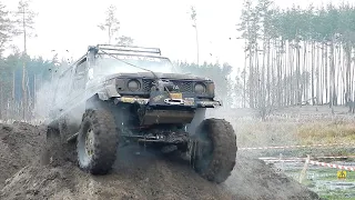 Toyota Land Cruiser 70 ЛЕГЕНДА НА ПОРТАЛЬНЫХ МОСТАХ Volvo С 303 Laplander Offroad mud