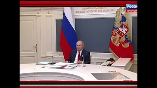 Фрагмент выступления Владимира Путина в Давосе об угрозах конфронтации