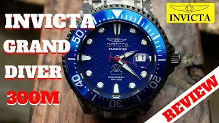 INVICTA GRAND DIVER 300M MEN'S WATCH REVIEW (4K)