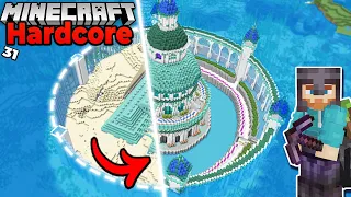 I Transformed an OCEAN MONUMENT in Hardcore Minecraft Survival