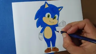 Cómo dibujar a Baby Sonic | Sonic Forces: Speed Battle | How to draw Baby Sonic