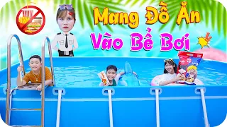 Cao Thủ Giấu Kẹo Mang Vào Bể Bơi ♥ Min Min TV Minh Khoa