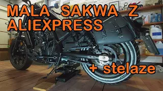 Honda Rebel 1100 -tania mała sakwa z Aliexpress oraz super stelaż