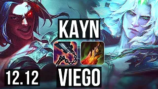 KAYN vs VIEGO (JNG) | 10/1/7, 70% winrate, Legendary | KR Grandmaster | 12.12