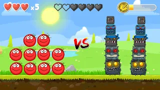 RED BALL 4: 10 TOMATO BALL VS 10 ALL BOSSES (15, 30, 45, 60, 75) BATTLE FUSION WALKTROUGH GAMEPLAY